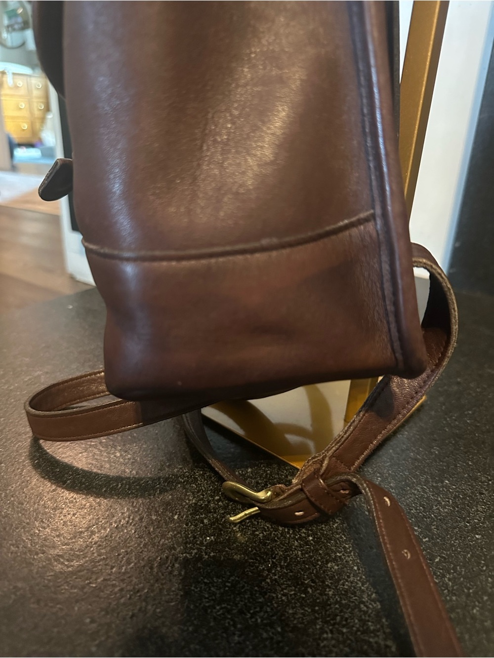 Coach Brown Leather Daypack - Picture 3 of 10